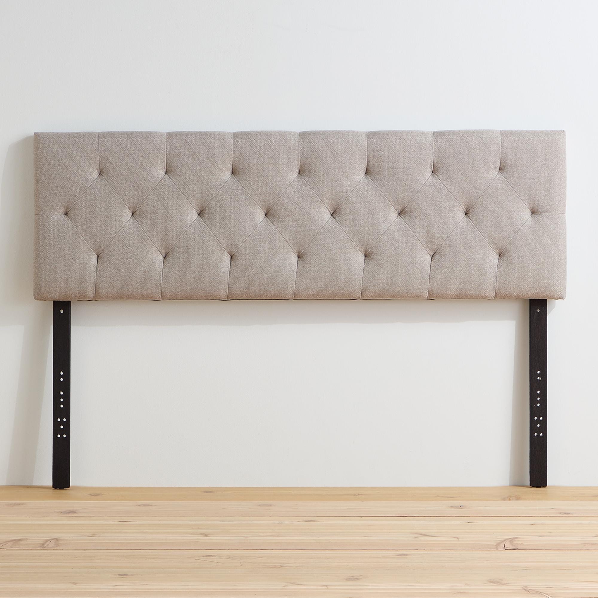 Brookside Kaylee Adjustable Square & Diamond Tufted Upholstered Headboard