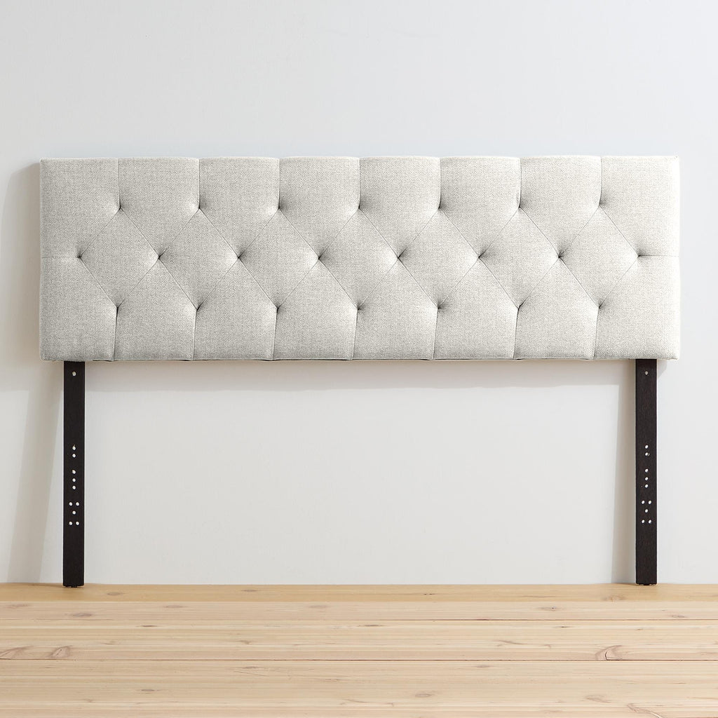 Tête de lit capitonnée ajustable carrée et losange Brookside Kaylee