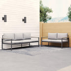 Chaise d'appoint d'extérieur en métal Brookside Meg avec coussins