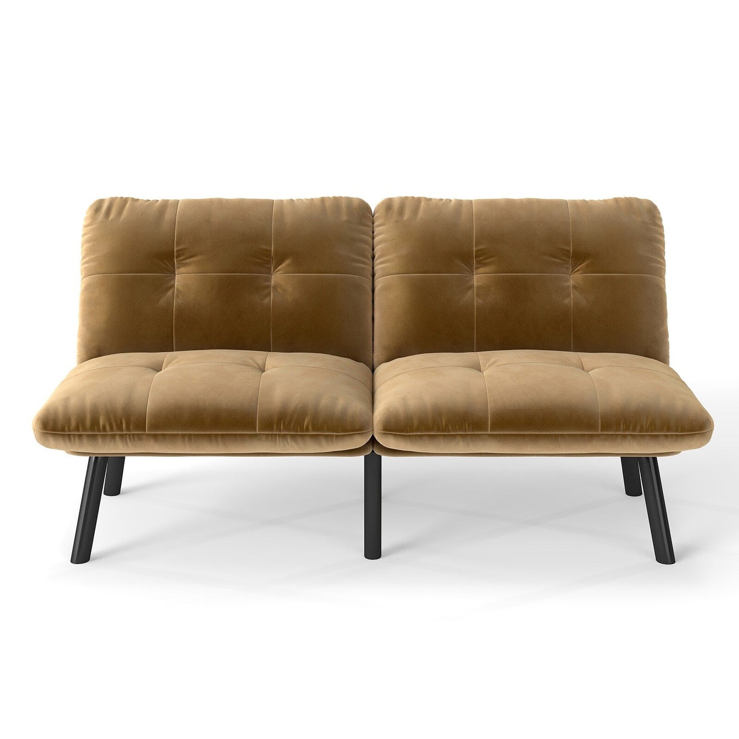 Canapé-lit convertible pliant moderne marron