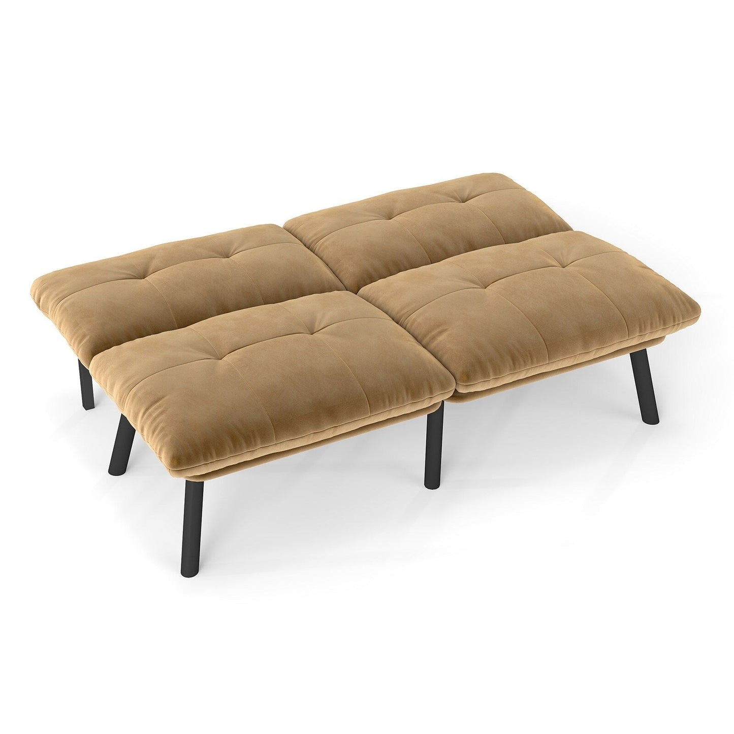 Canapé-lit convertible pliant moderne marron