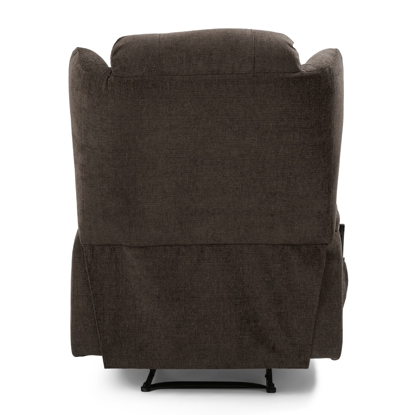 Fauteuil de massage inclinable marron avec chauffage, 5 modes, porte-gobelets, télécommande et fonction d'inclinaison manuelle