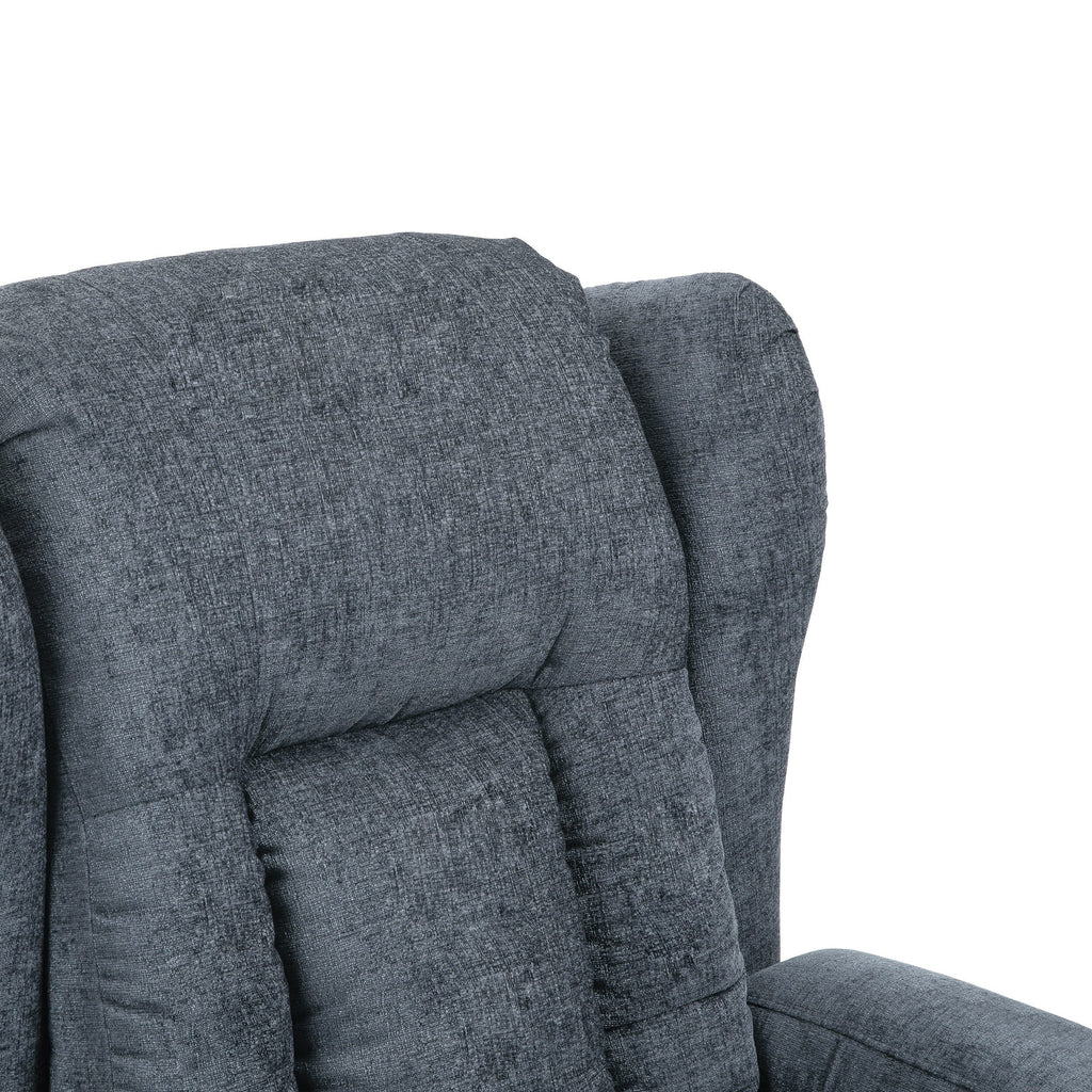 Fauteuil de massage inclinable marron avec chauffage, 5 modes, porte-gobelets, télécommande et fonction d'inclinaison manuelle