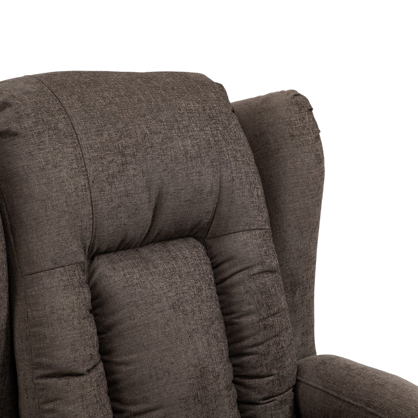 Fauteuil de massage inclinable marron avec chauffage, 5 modes, porte-gobelets, télécommande et fonction d'inclinaison manuelle