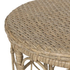 Ensemble de salon de jardin Bruce Outdoor en osier 3 pièces avec coussins par Christopher Knight Home
