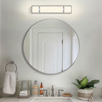 Barre lumineuse LED moderne/contemporaine en nickel brossé pour meuble-lavabo - 24 W