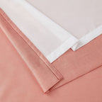 HLC.me Jefferson Rideau de fenêtre semi-transparent en imitation soie, filtrant la lumière, doublé, à œillets, pour chambre à coucher, 2 panneaux