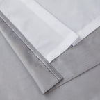 HLC.me Jefferson Rideau de fenêtre semi-transparent en imitation soie, filtrant la lumière, doublé, à œillets, pour chambre à coucher, 2 panneaux