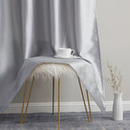 HLC.me Jefferson Rideau de fenêtre semi-transparent en imitation soie, filtrant la lumière, doublé, à œillets, pour chambre à coucher, 2 panneaux