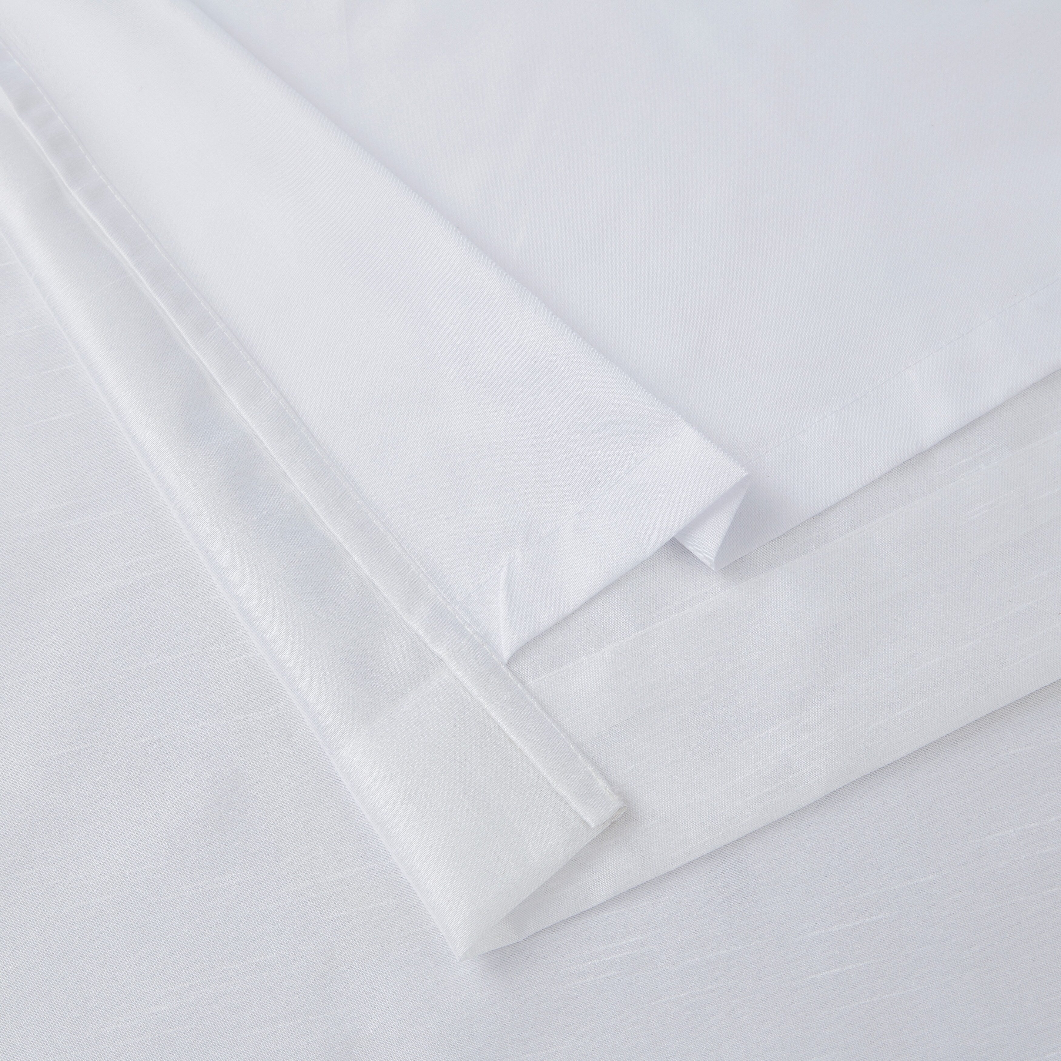 HLC.me Jefferson Rideau de fenêtre semi-transparent en imitation soie, filtrant la lumière, doublé, à œillets, pour chambre à coucher, 2 panneaux