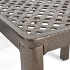 Ensemble de salle à manger d'extérieur Bullpond en aluminium et osier marron, 9 pièces, par Christopher Knight Home