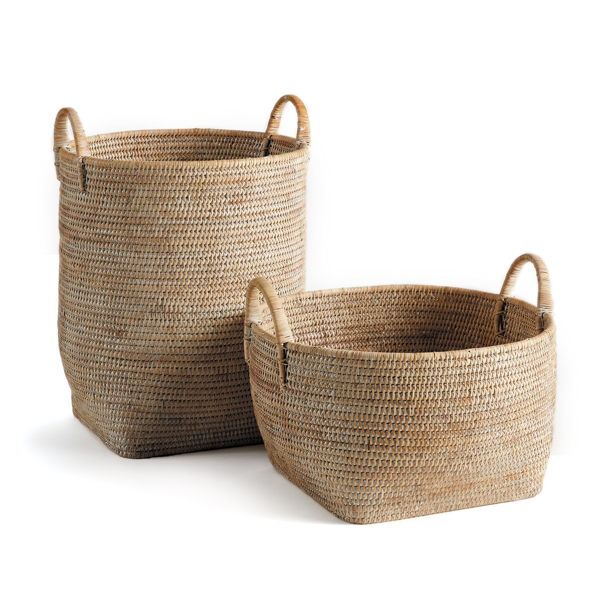 Paniers de verger en rotin de Birmanie, lot de 2
