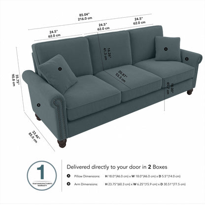 Grand canapé de salon 3 places Bush Furniture Coventry 85W