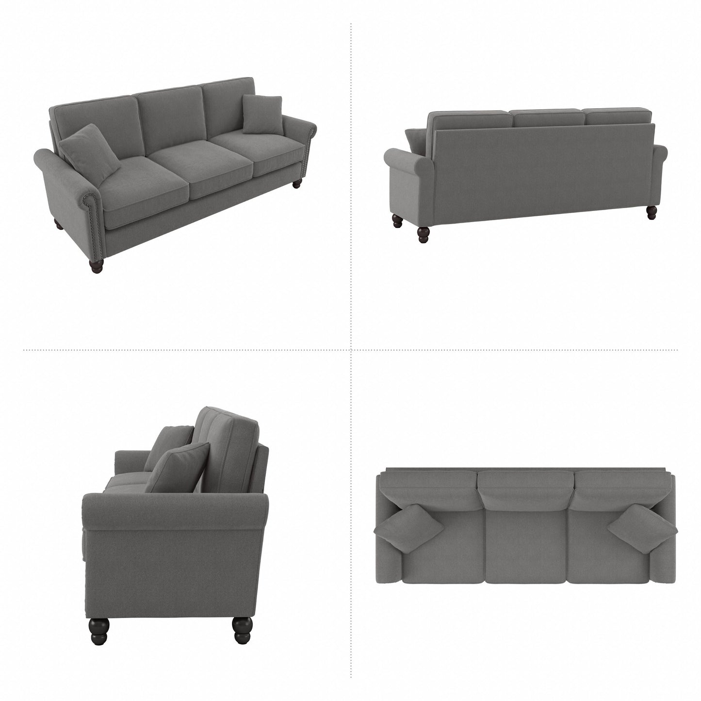 Grand canapé de salon 3 places Bush Furniture Coventry 85W
