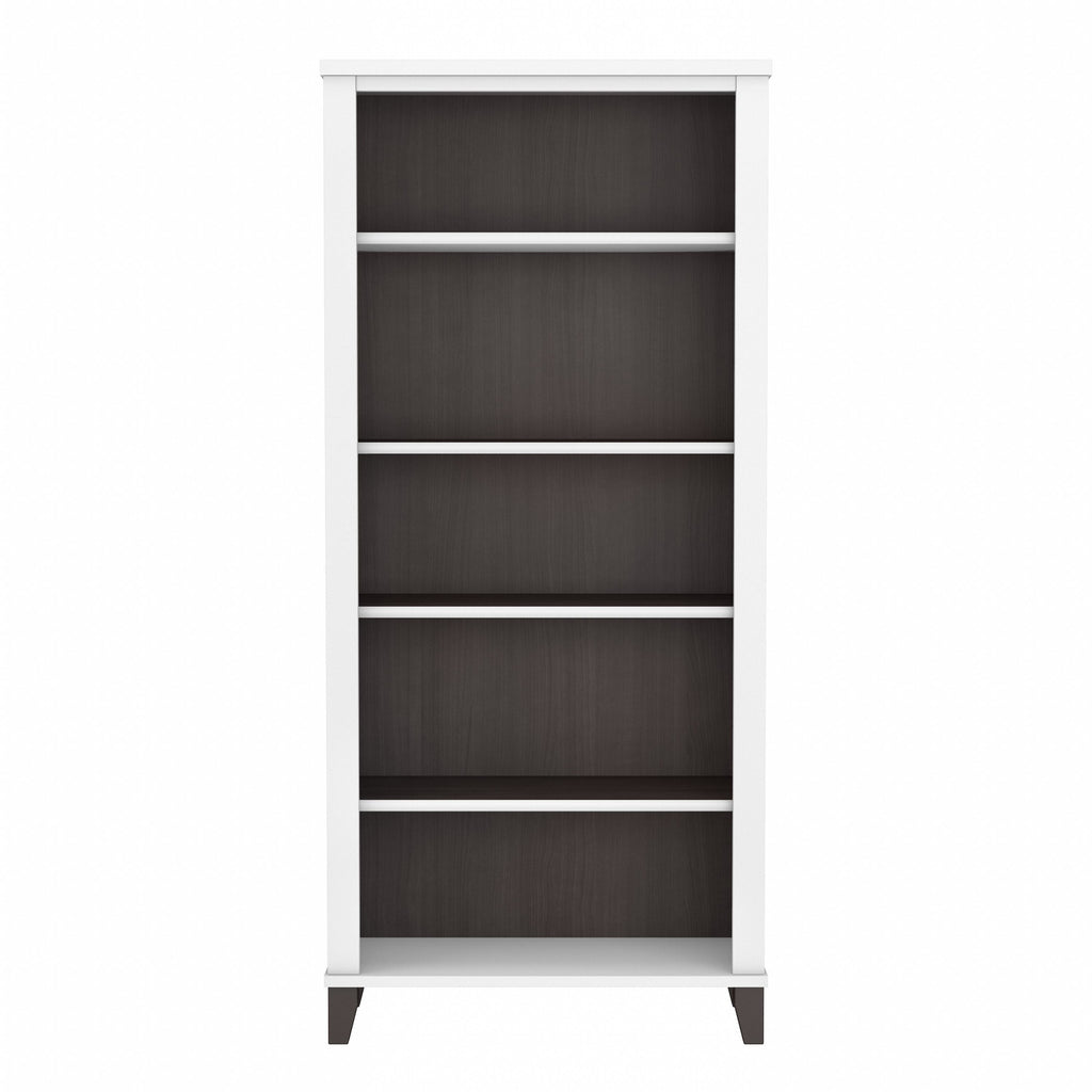 Bibliothèque haute à 5 étagères réglables Somerset de Bush Furniture