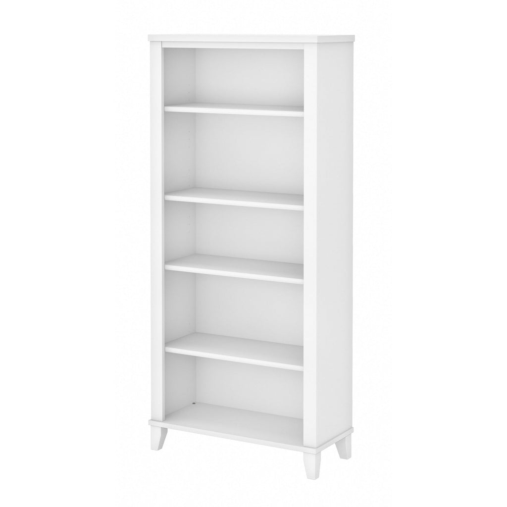 Bibliothèque haute à 5 étagères réglables Somerset de Bush Furniture