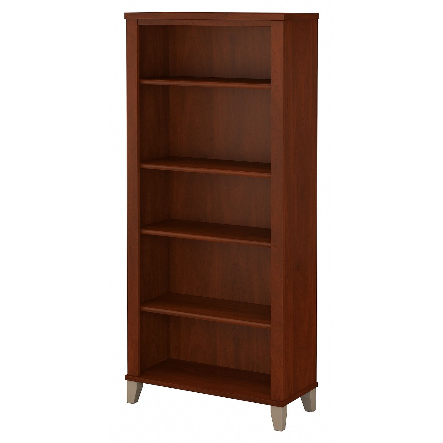 Bibliothèque haute à 5 étagères réglables Somerset de Bush Furniture