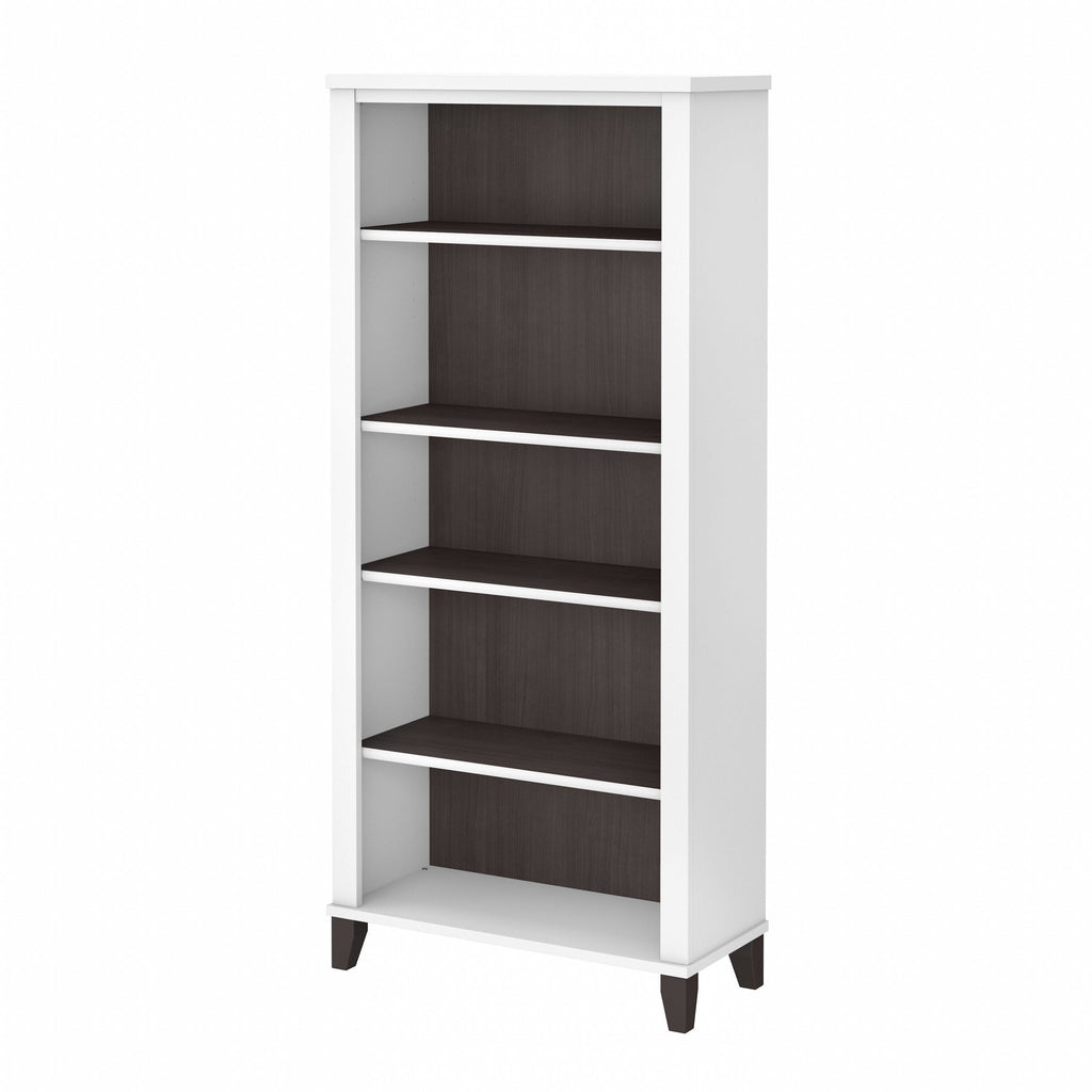 Bibliothèque haute à 5 étagères réglables Somerset de Bush Furniture