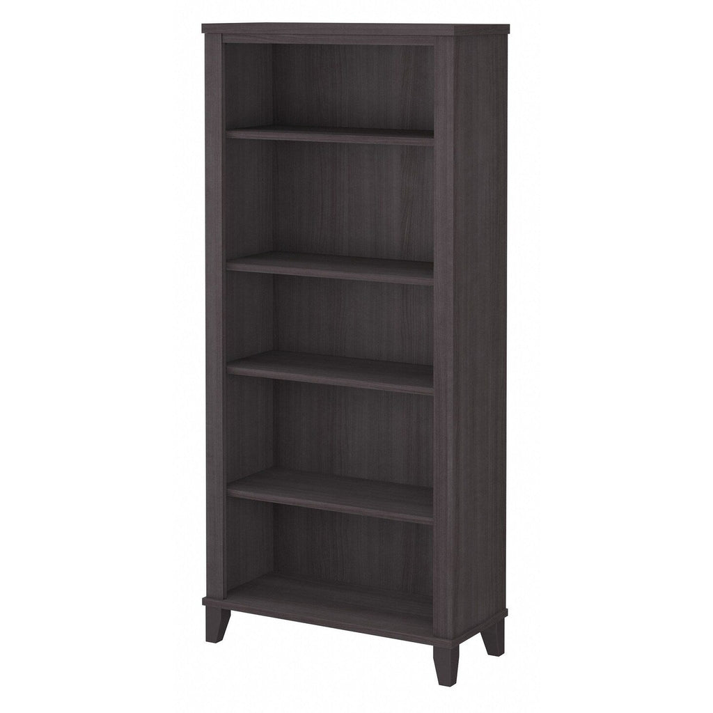 Bibliothèque haute à 5 étagères réglables Somerset de Bush Furniture