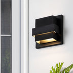 Applique murale C Cattleya à 1 lumière, LED intégrée, aluminium noir mat – Noir mat