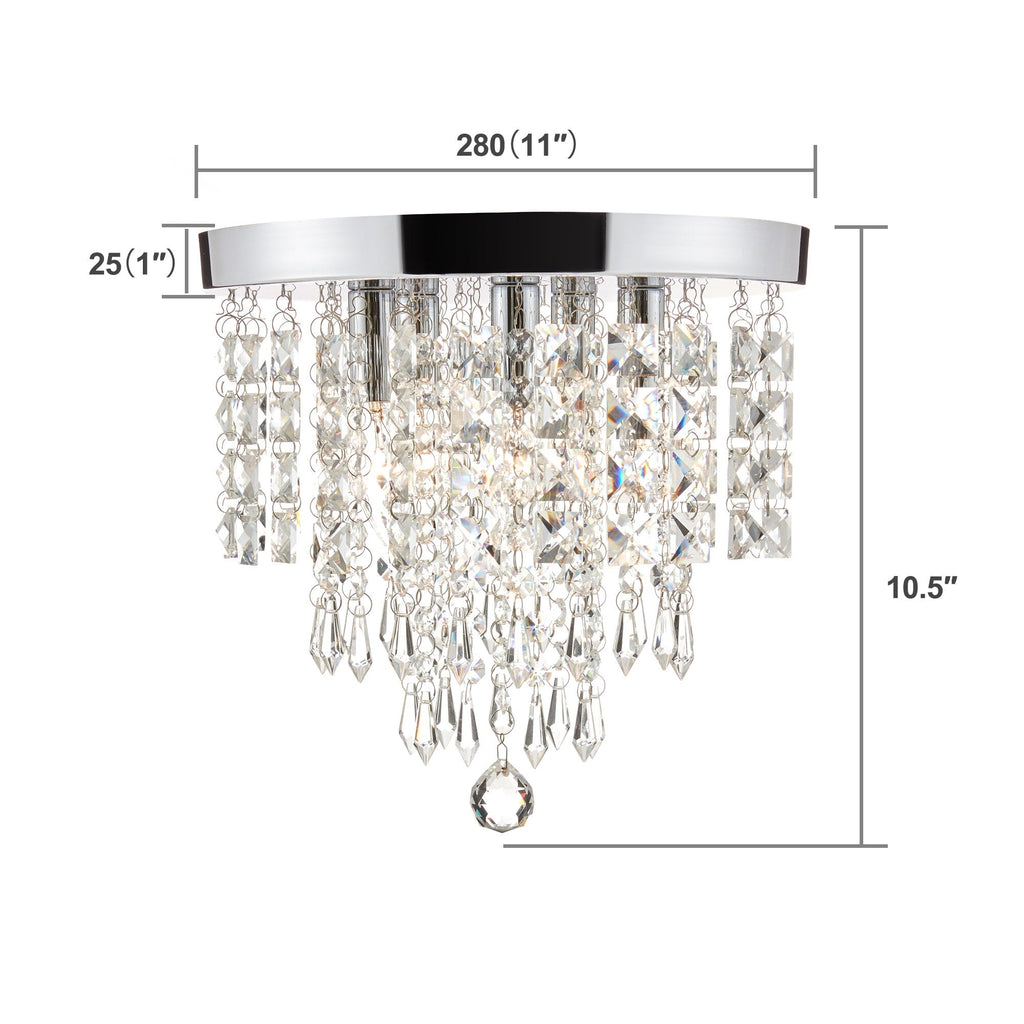 Plafonnier en cristal à 5 ​​lumières CO-Z 11
