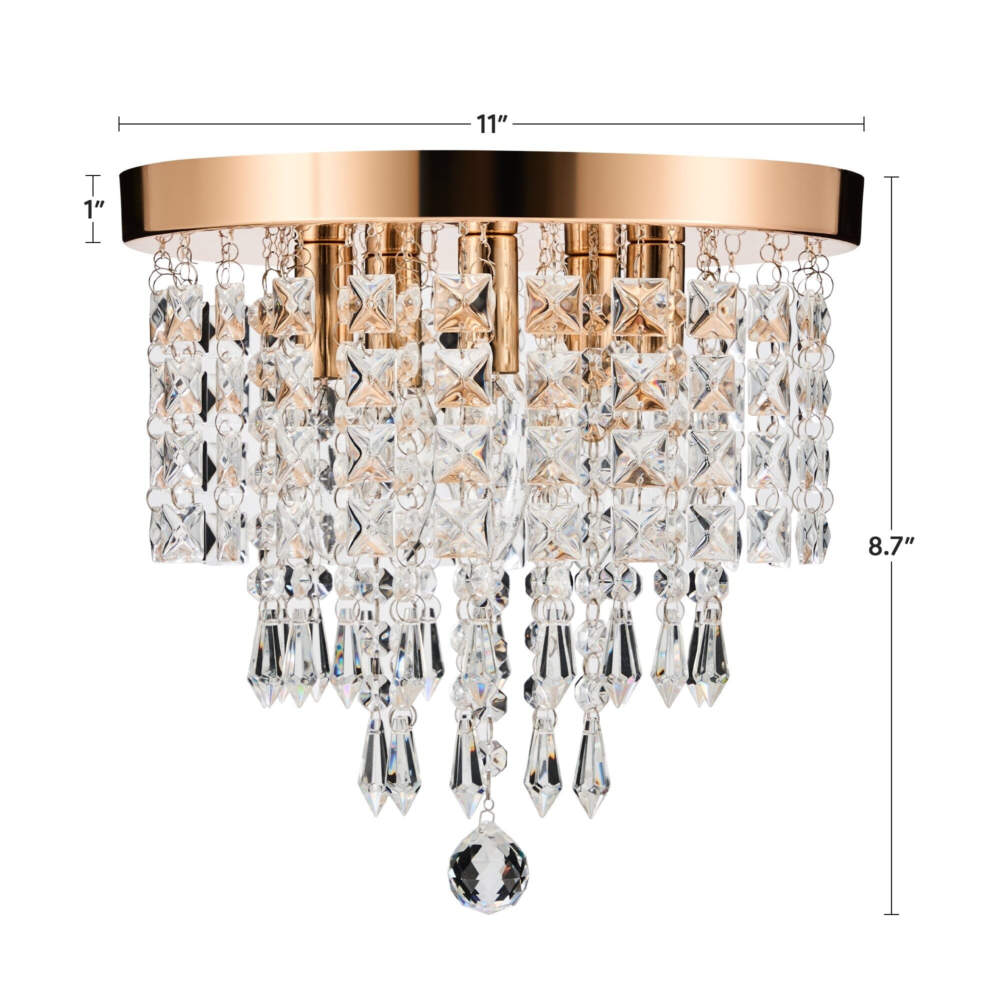 Plafonnier en cristal à 5 ​​lumières CO-Z 11