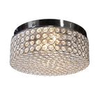 Plafonnier encastré rond moderne à 2 lumières en cristal CO-Z