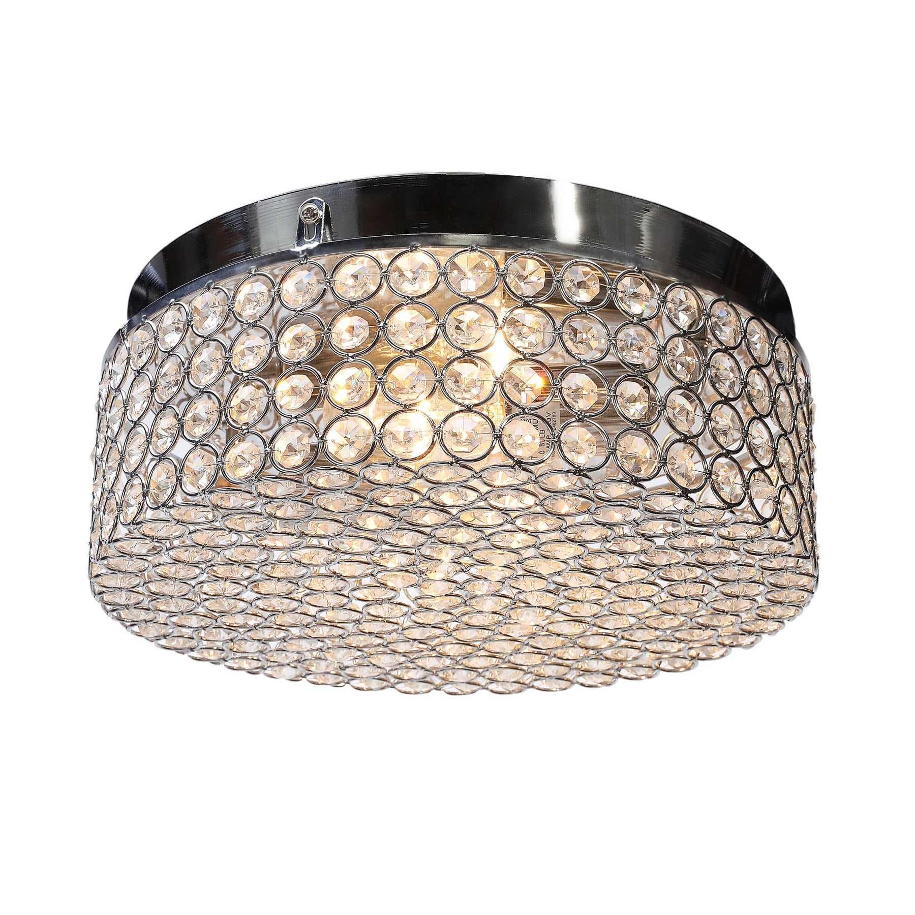 Plafonnier encastré rond moderne à 2 lumières en cristal CO-Z