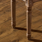 Tabouret de pied et de coiffeuse rembourré vintage français CO-Z