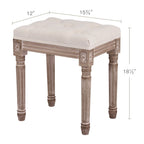 Tabouret de pied et de coiffeuse rembourré vintage français CO-Z