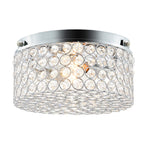 Plafonnier encastré rond moderne à 2 lumières en cristal CO-Z