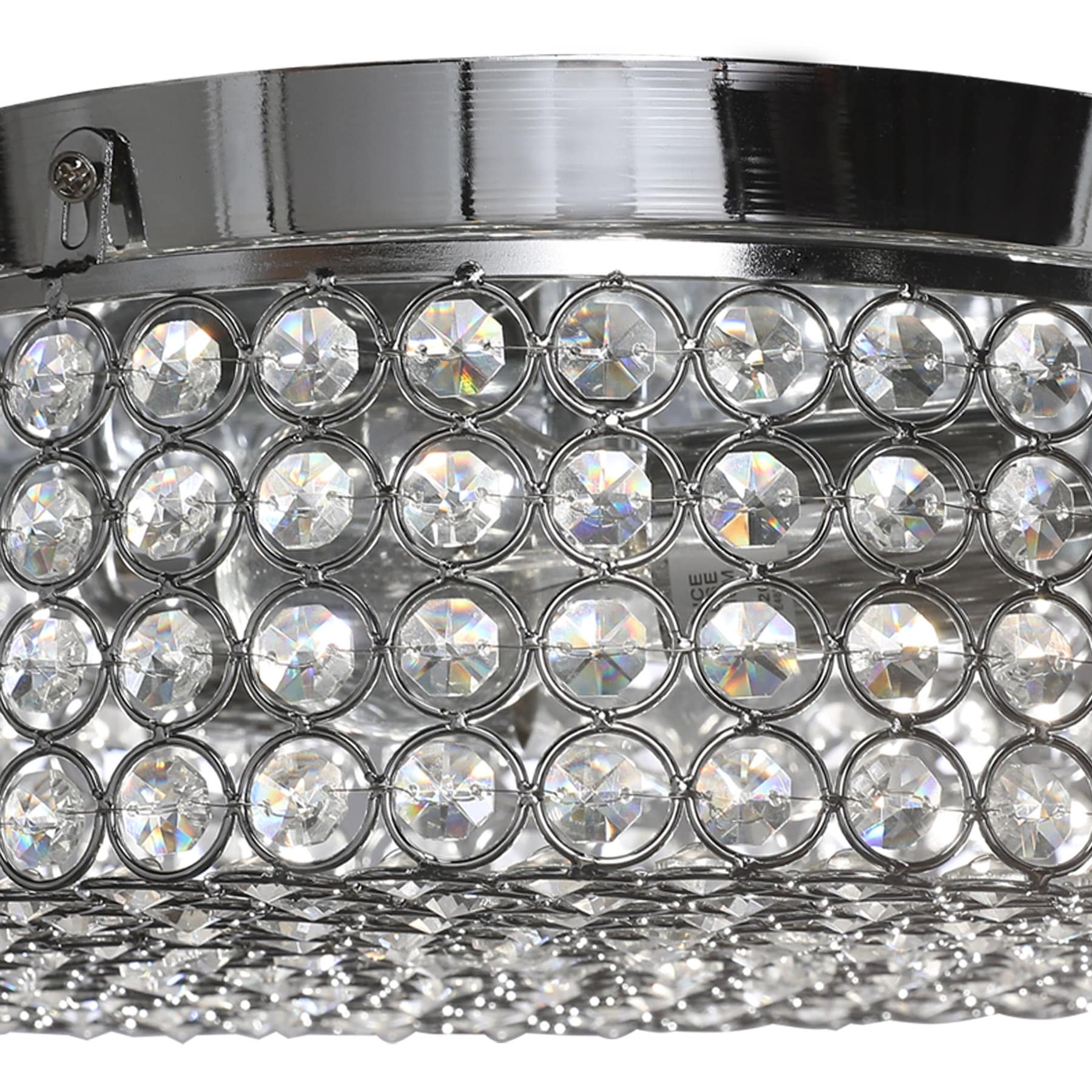Plafonnier encastré rond moderne à 2 lumières en cristal CO-Z