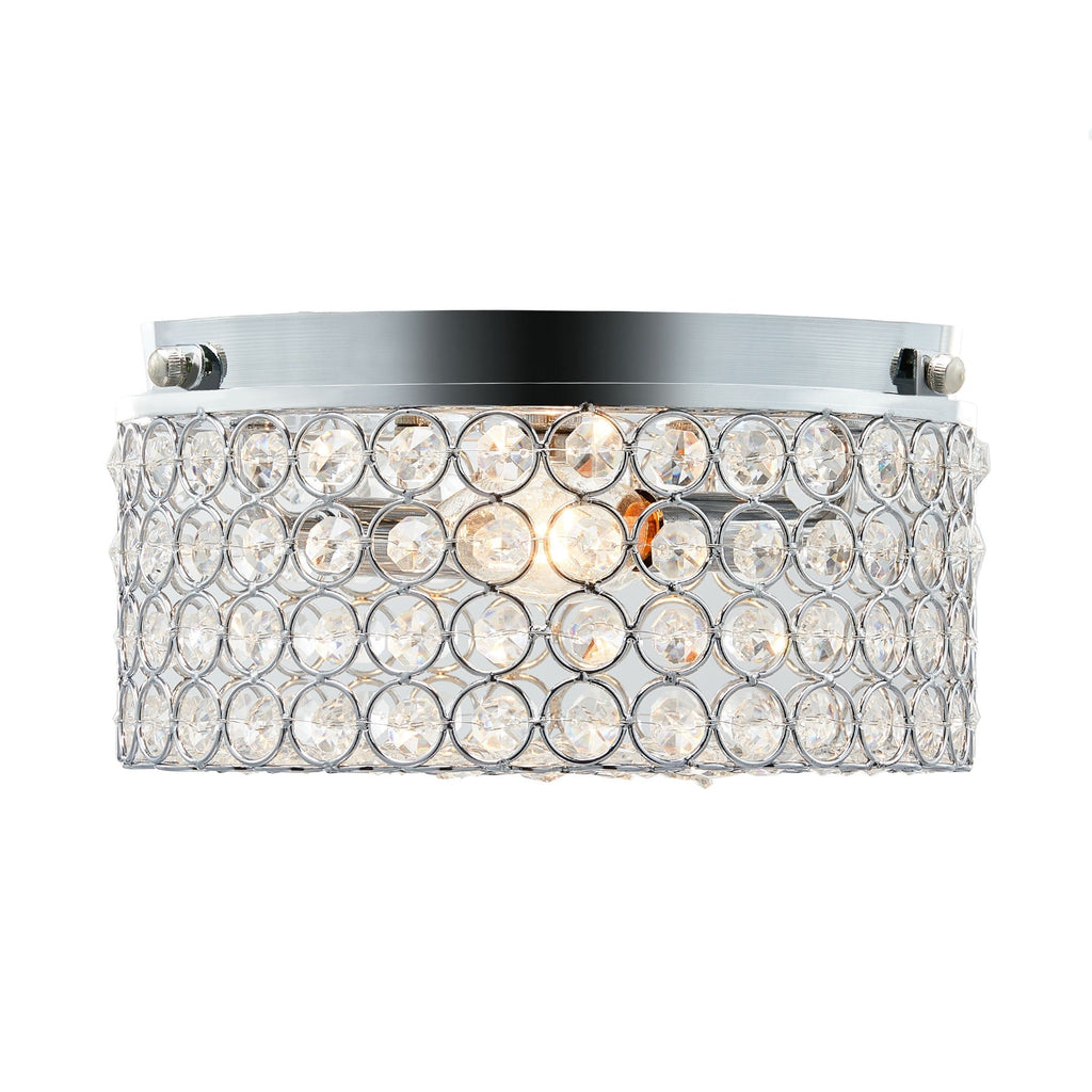 Plafonnier encastré rond moderne à 2 lumières en cristal CO-Z