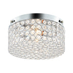 Plafonnier encastré rond moderne à 2 lumières en cristal CO-Z