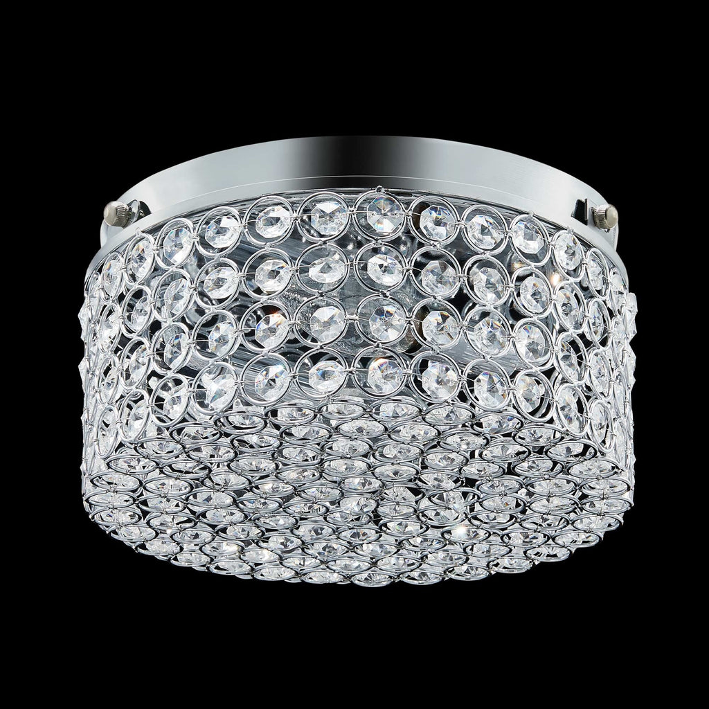 Plafonnier encastré rond moderne à 2 lumières en cristal CO-Z