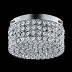 Plafonnier encastré rond moderne à 2 lumières en cristal CO-Z