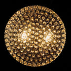 Plafonnier encastré rond moderne à 2 lumières en cristal CO-Z