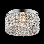 Plafonnier encastré rond moderne à 2 lumières en cristal CO-Z