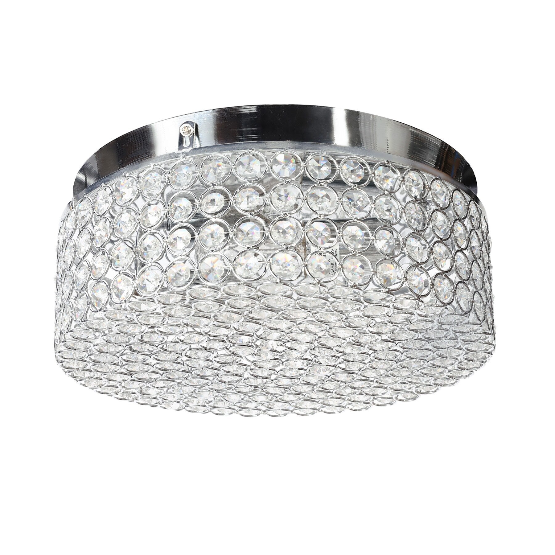 Plafonnier encastré rond moderne à 2 lumières en cristal CO-Z