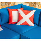Ensemble de canapés sectionnels en osier pour l'extérieur COSIEST 2 pièces