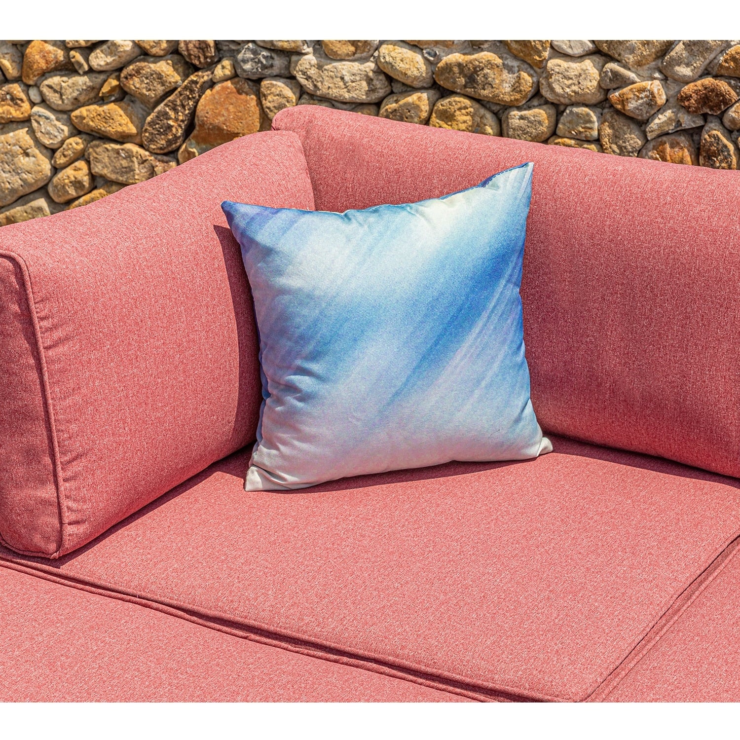 Ensemble de canapés sectionnels en osier pour l'extérieur COSIEST 2 pièces
