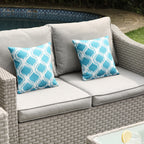 Ensemble de canapé sectionnel rembourré 4 pièces le plus confortable pour patio
