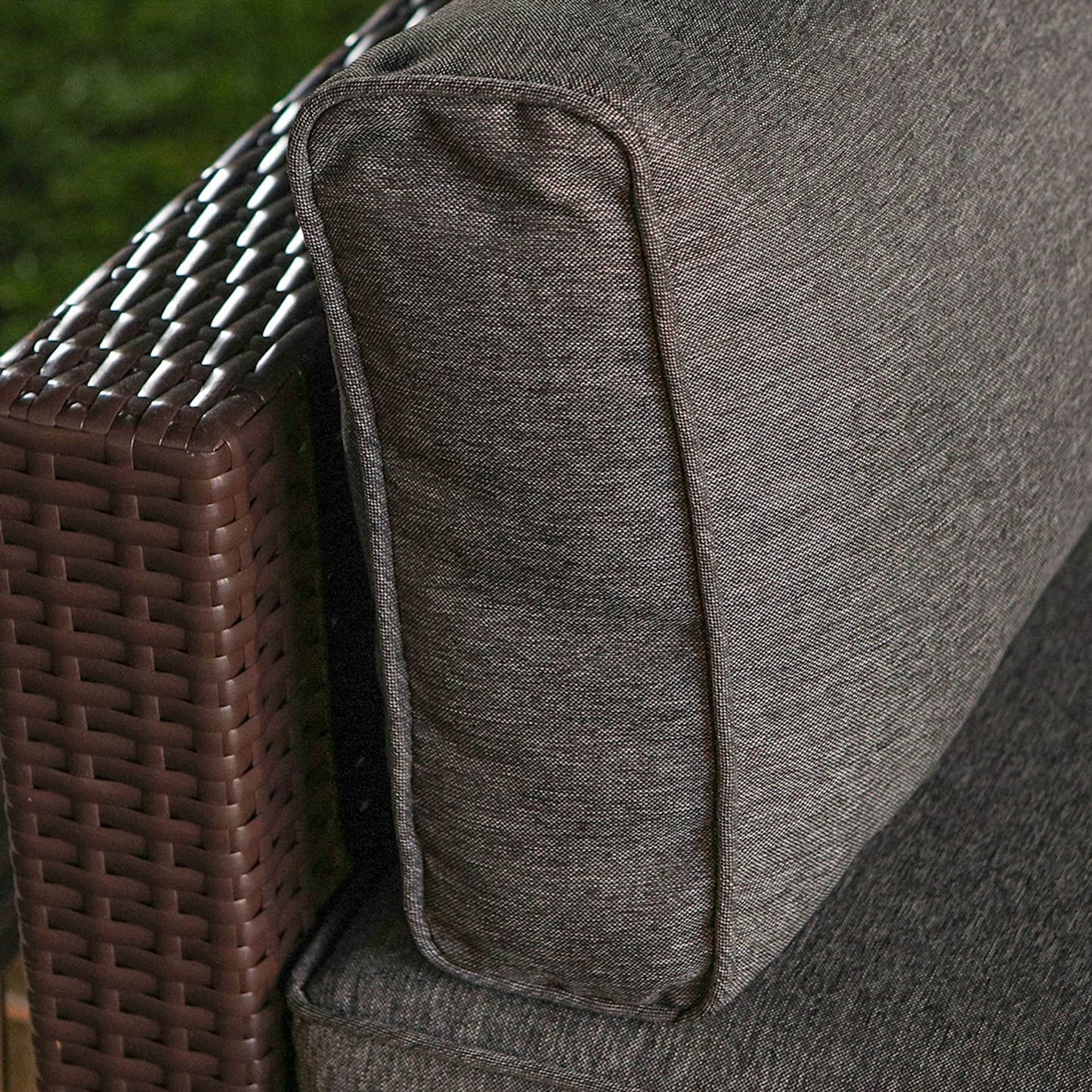 Ensemble de canapés sectionnels en osier pour patio extérieur COSIEST 7 pièces
