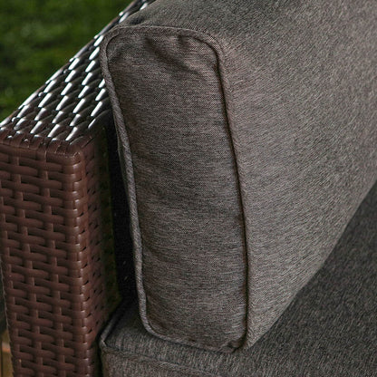 Ensemble de canapés sectionnels en osier pour patio extérieur COSIEST 7 pièces