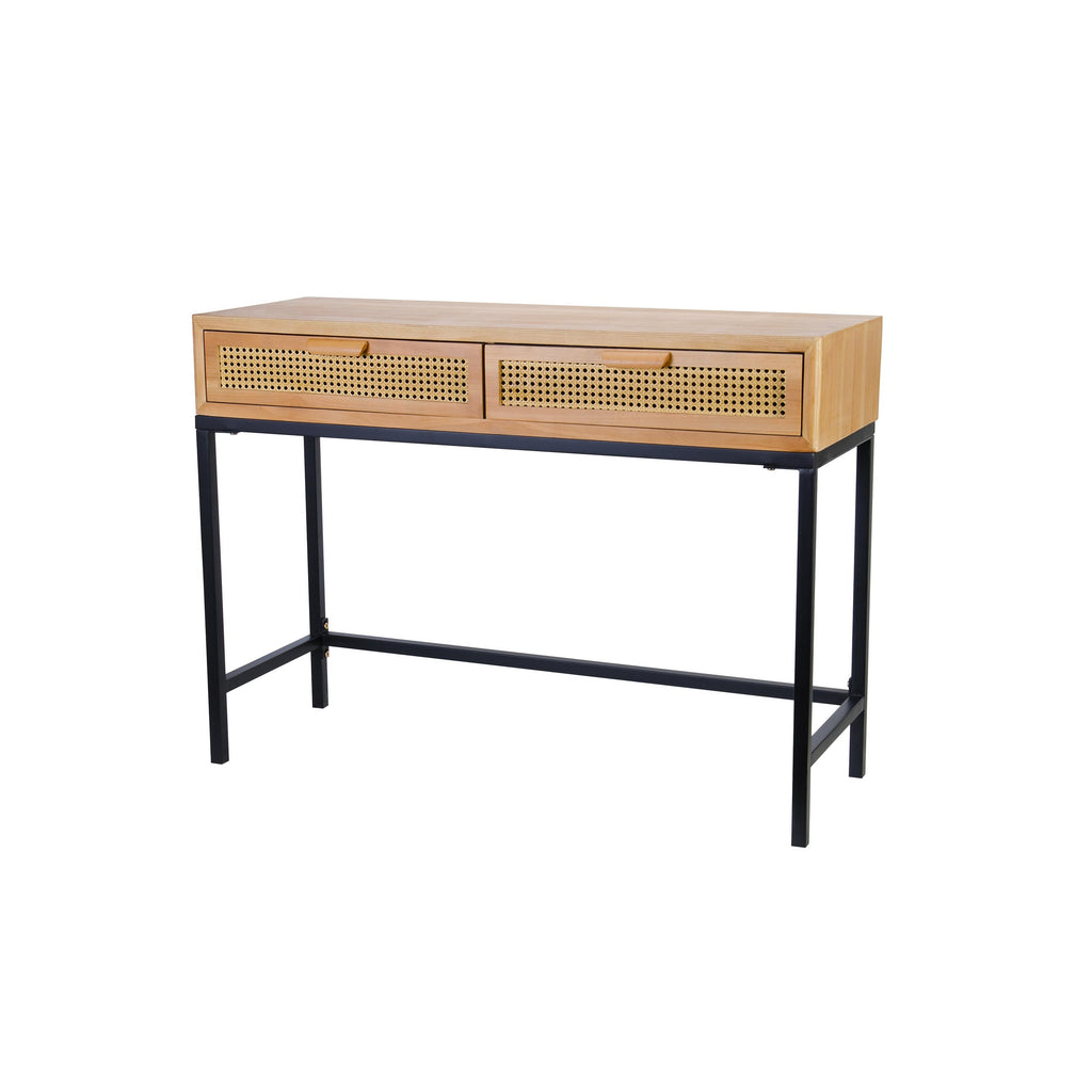 Console de style ferme moderne COZAYH 44 avec façade tissée