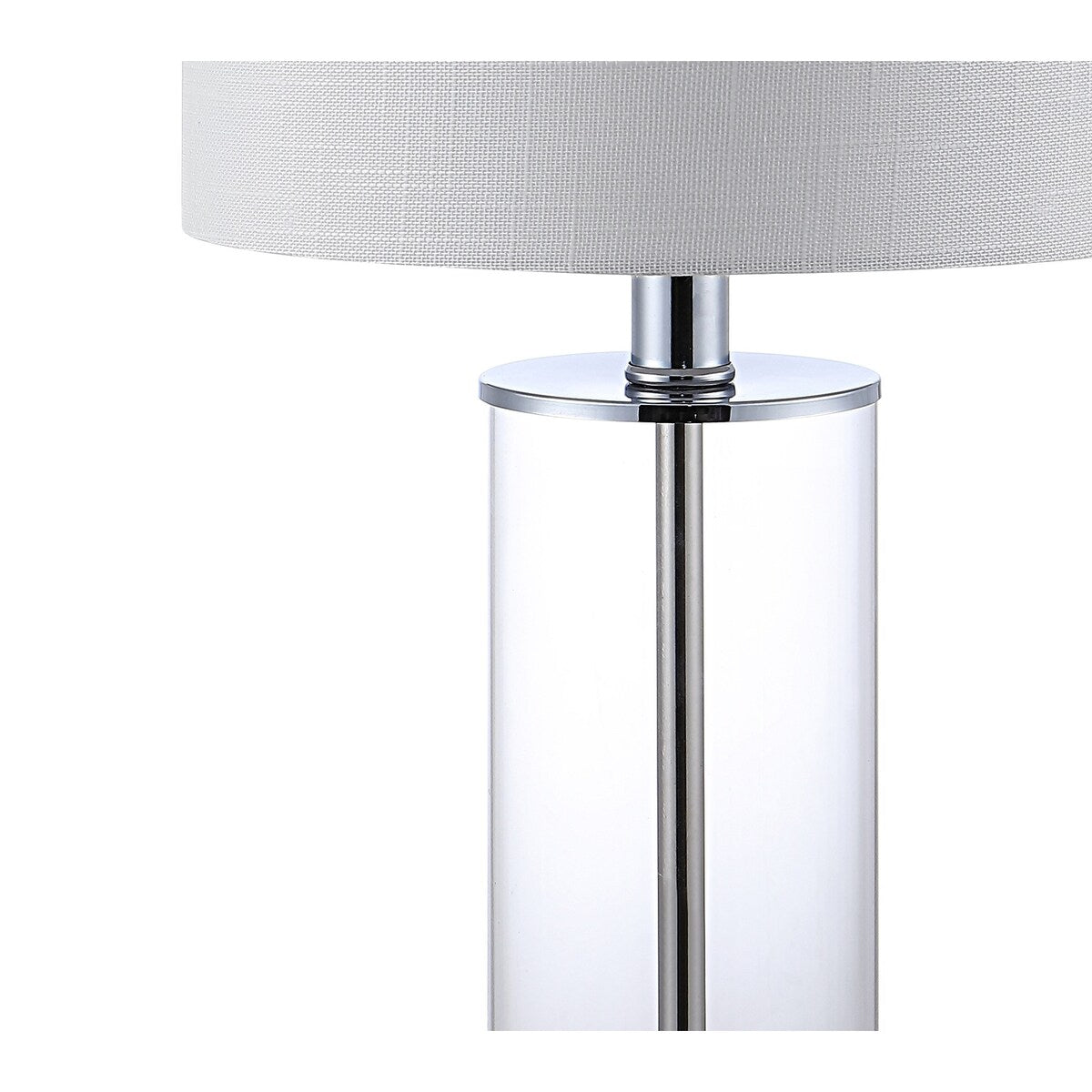 Lampe de table LED contemporaine Cabell 21 en verre, chargement USB, bronze huilé (lot de 2) par JONATHAN Y