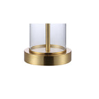 Lampe de table LED contemporaine Cabell 21 en verre, chargement USB, bronze huilé (lot de 2) par JONATHAN Y