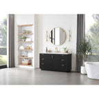 Meuble-lavabo Cadiz avec dessus en pierre composite sans miroir