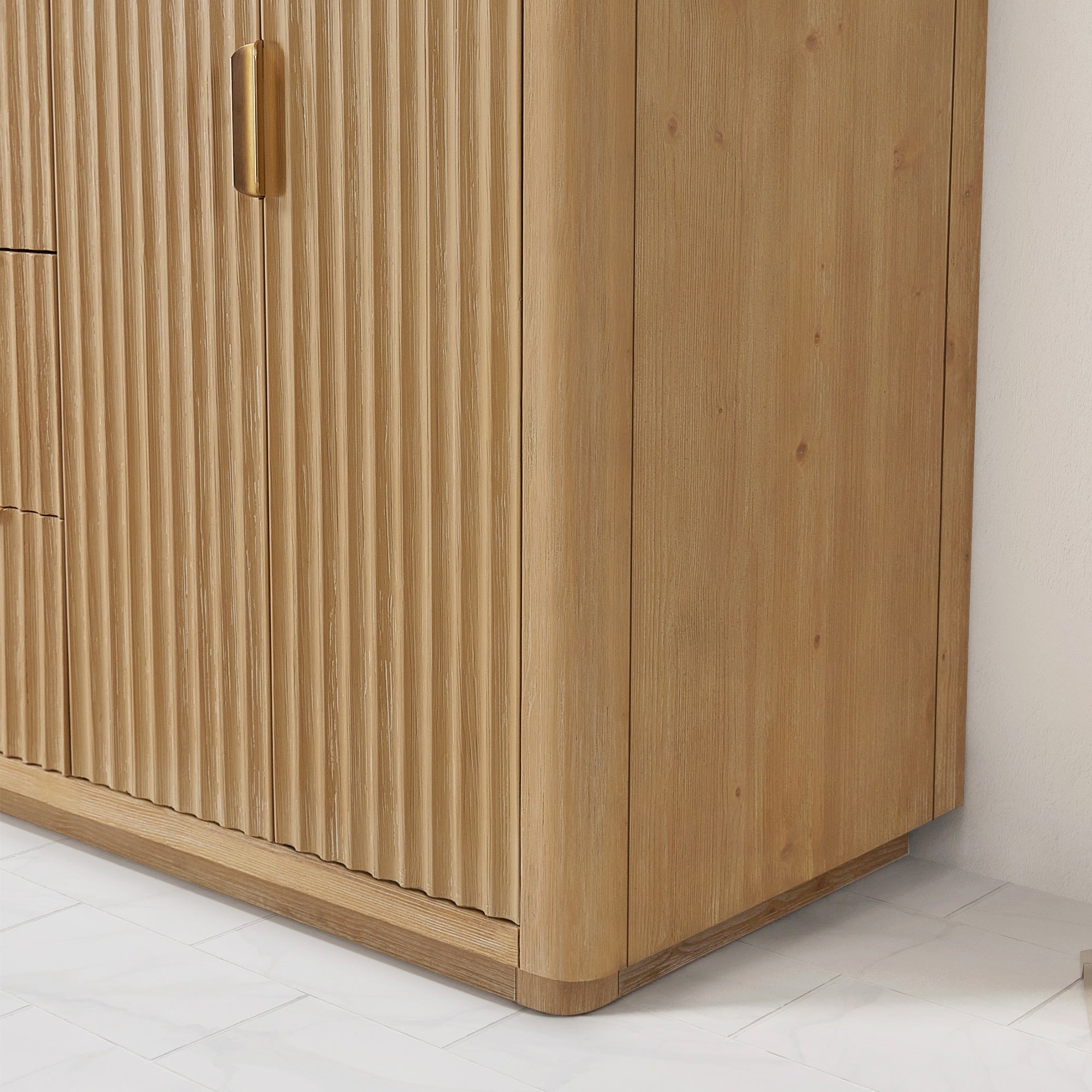 Meuble-lavabo Cadiz avec dessus en pierre composite sans miroir