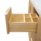 Meuble-lavabo Cadiz avec dessus en pierre composite sans miroir